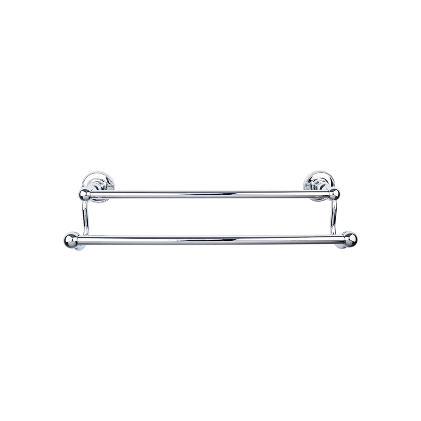 TOP KNOBS ED11PCA TOP BATH (R) Edwardian Bath Double 32 1/2" Wall Mounted Towel Bar - Polished Chrome