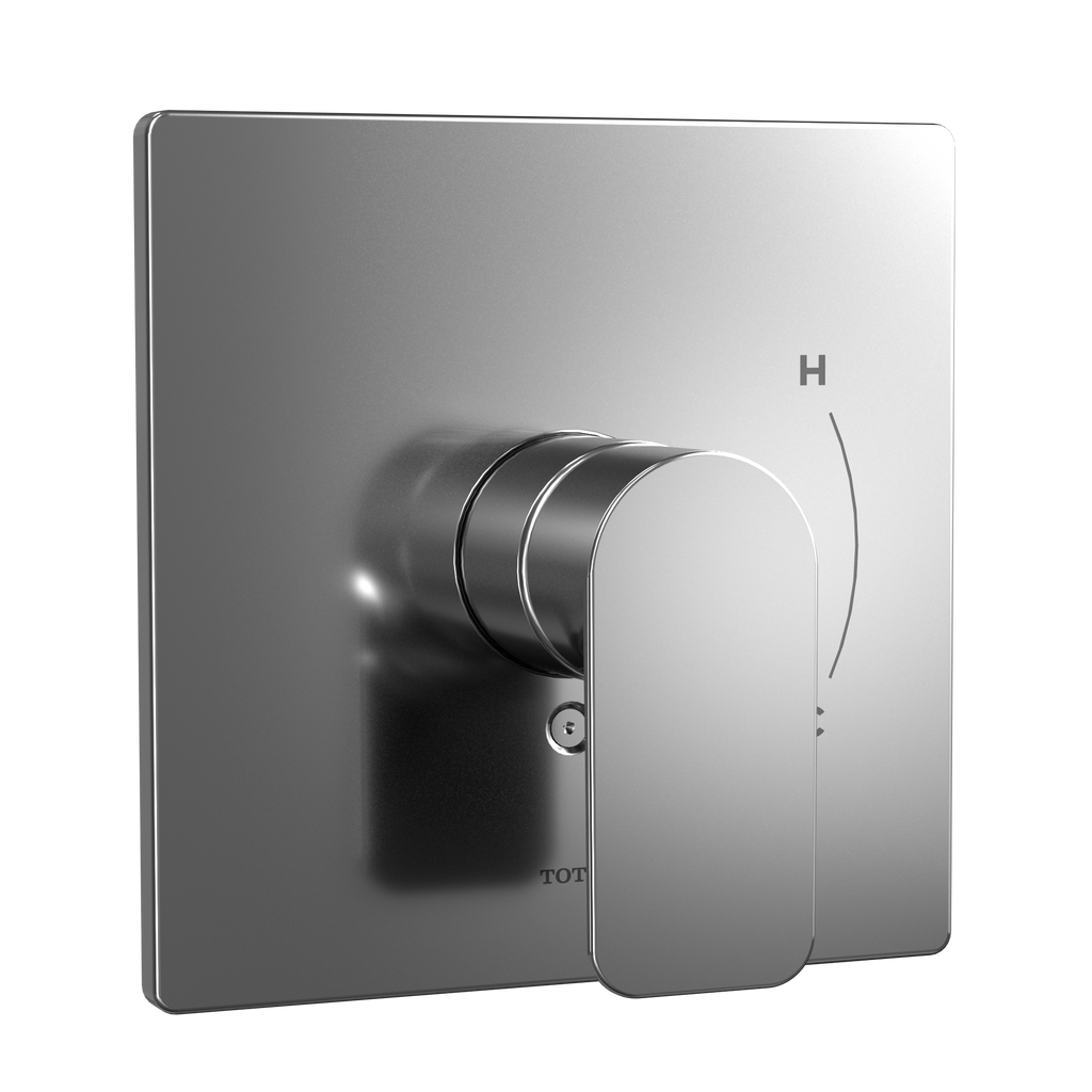 TOTO TS363P#CP Oberon Square 7 Inch Pressure Balance Valve Shower Trim - Polished Chrome