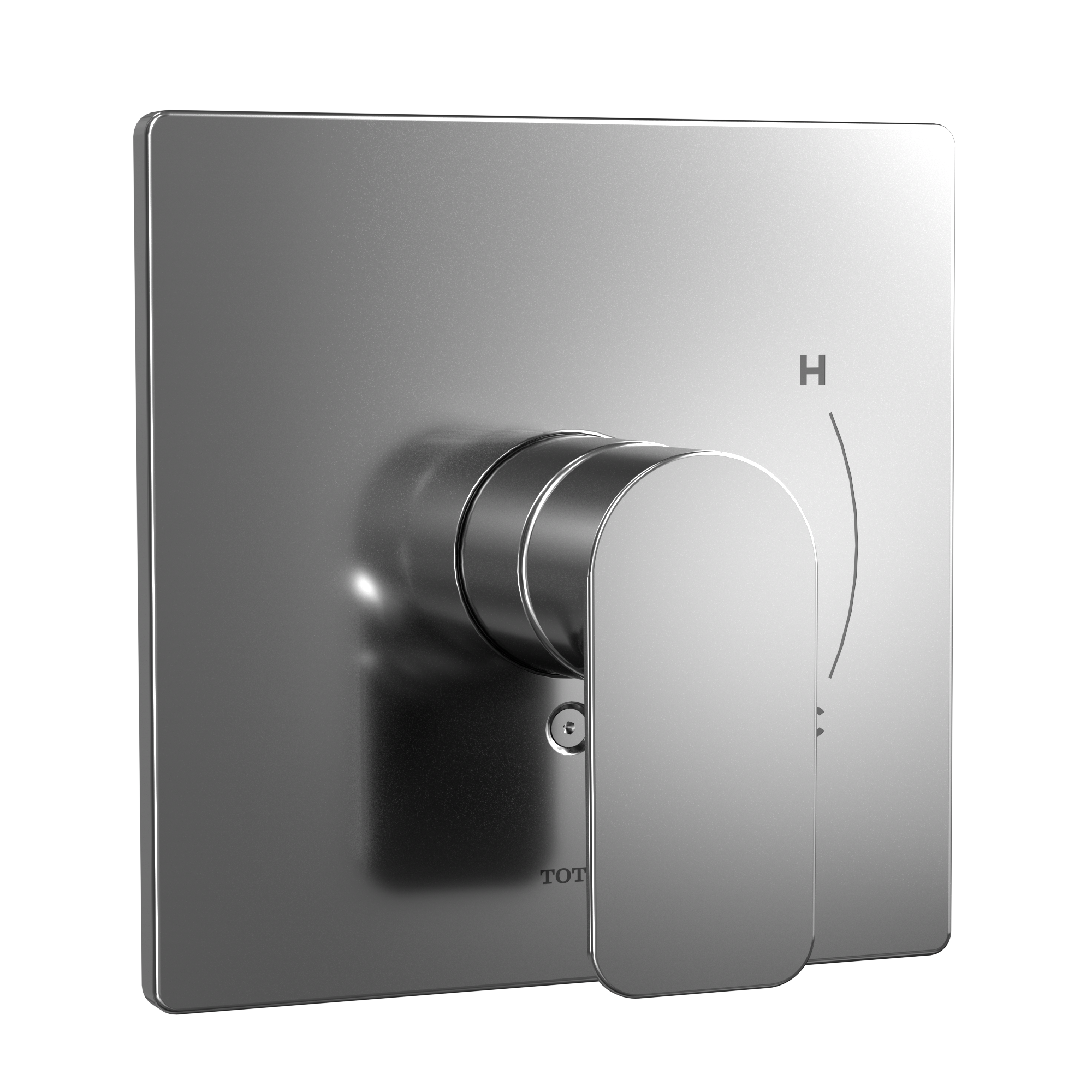 TOTO TS363P#CP Oberon Square 7 Inch Pressure Balance Valve Shower Trim - Polished Chrome