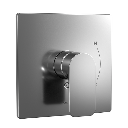 TOTO TS363P#CP Oberon Square 7 Inch Pressure Balance Valve Shower Trim - Polished Chrome