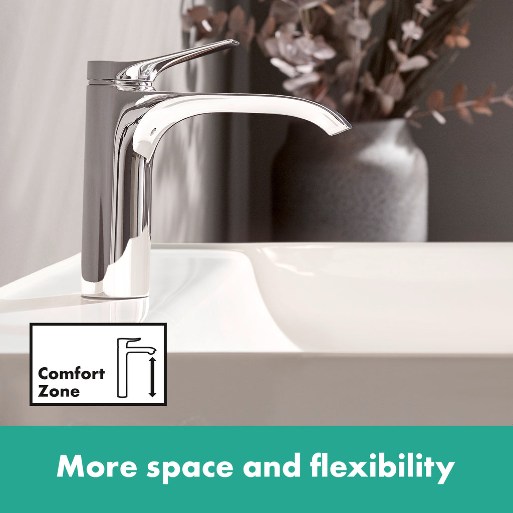 HANSGROHE 75020001 Vivenis Single-hole Faucet 110 with Pop-Up Drain, 1.2 GPM - Chrome