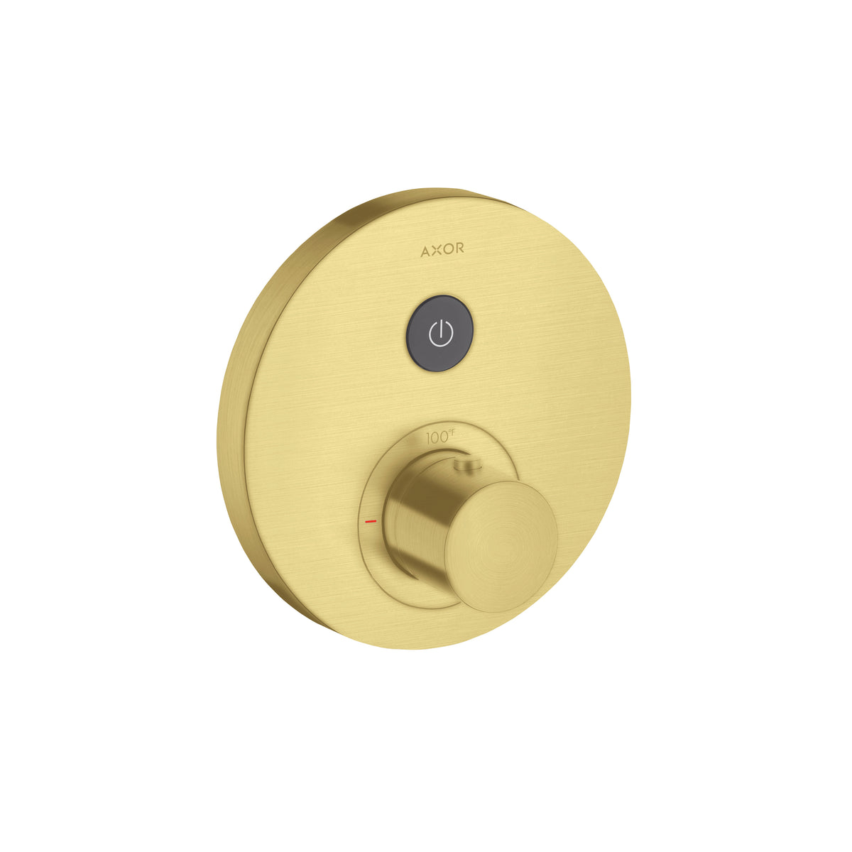 AXOR 36722251 ShowerSelect Thermostatic Trim Round for 1 Function - Brushed Gold Optic