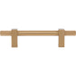 JEFFREY ALEXANDER 698-96SBZ Larkin Knurled Ends 96 mm Center-to-Center Bar Pull - Satin Bronze