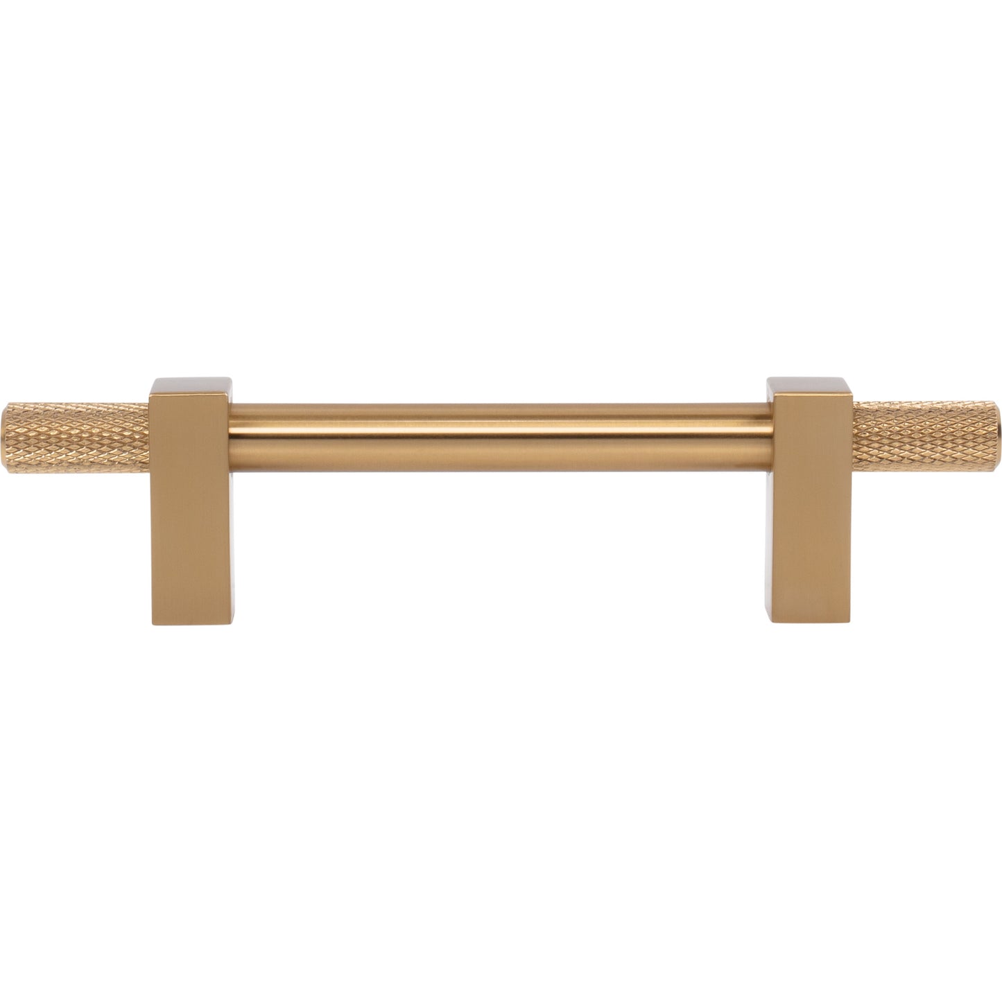 JEFFREY ALEXANDER 698-96SBZ Larkin Knurled Ends 96 mm Center-to-Center Bar Pull - Satin Bronze