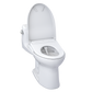 TOTO MW6344736CEFG#01 WASHLET+ Supreme II One-Piece Elongated 1.28 GPF Toilet and WASHLET+ S7A Contemporary Bidet Seat , Cotton White