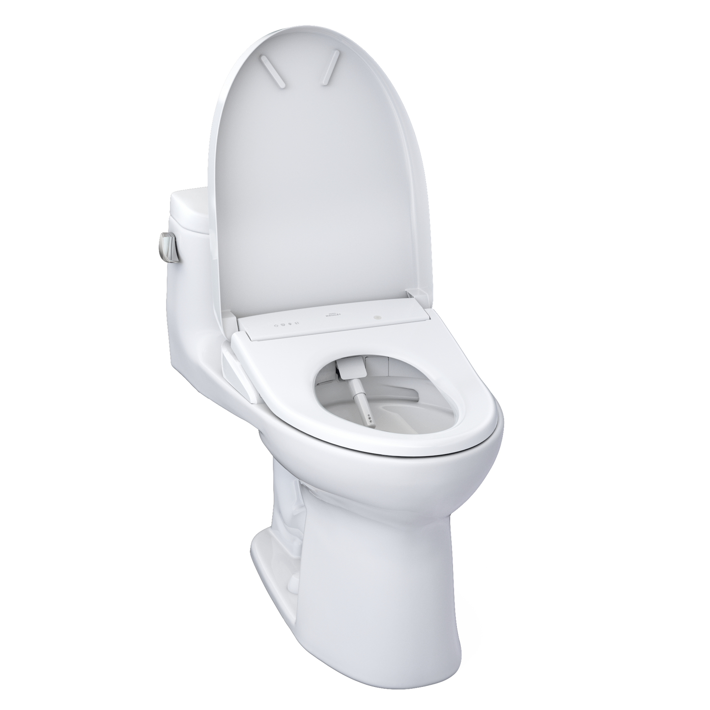 TOTO MW6344736CEFG#01 WASHLET+ Supreme II One-Piece Elongated 1.28 GPF Toilet and WASHLET+ S7A Contemporary Bidet Seat , Cotton White