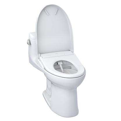 TOTO MW6344726CEFG#01 Washlet+ Supreme Ii One-Piece Elongated 1.28 Gpf Toilet And Washlet+ S7 Contemporary Bidet Seat - Cotton White