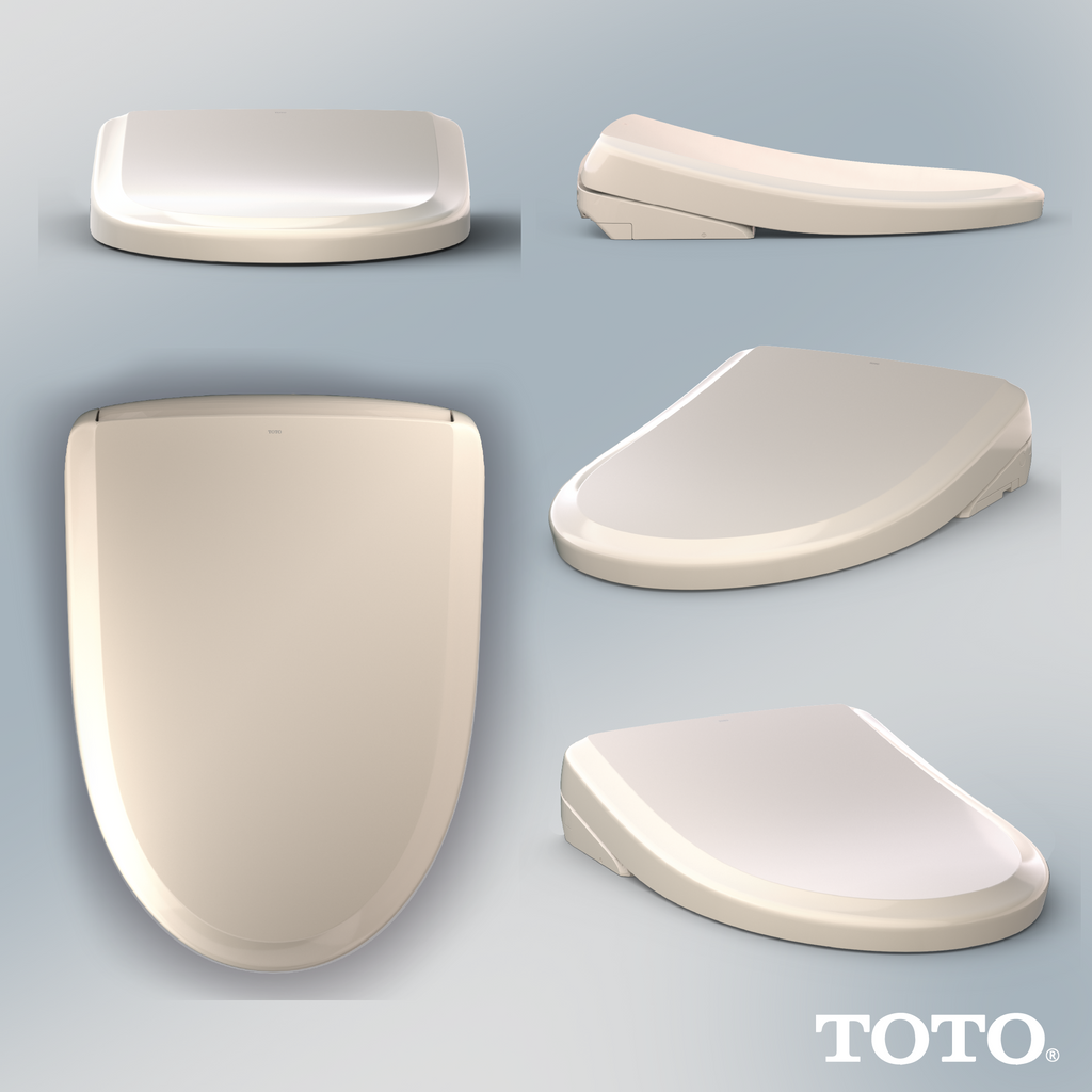 TOTO SW4734#12 Washlet S7A Electronic Bidet Toilet Seat With Ewater+ Bowl And Wand Cleaning And Auto Open And Close Classic Lid - Sedona Beige