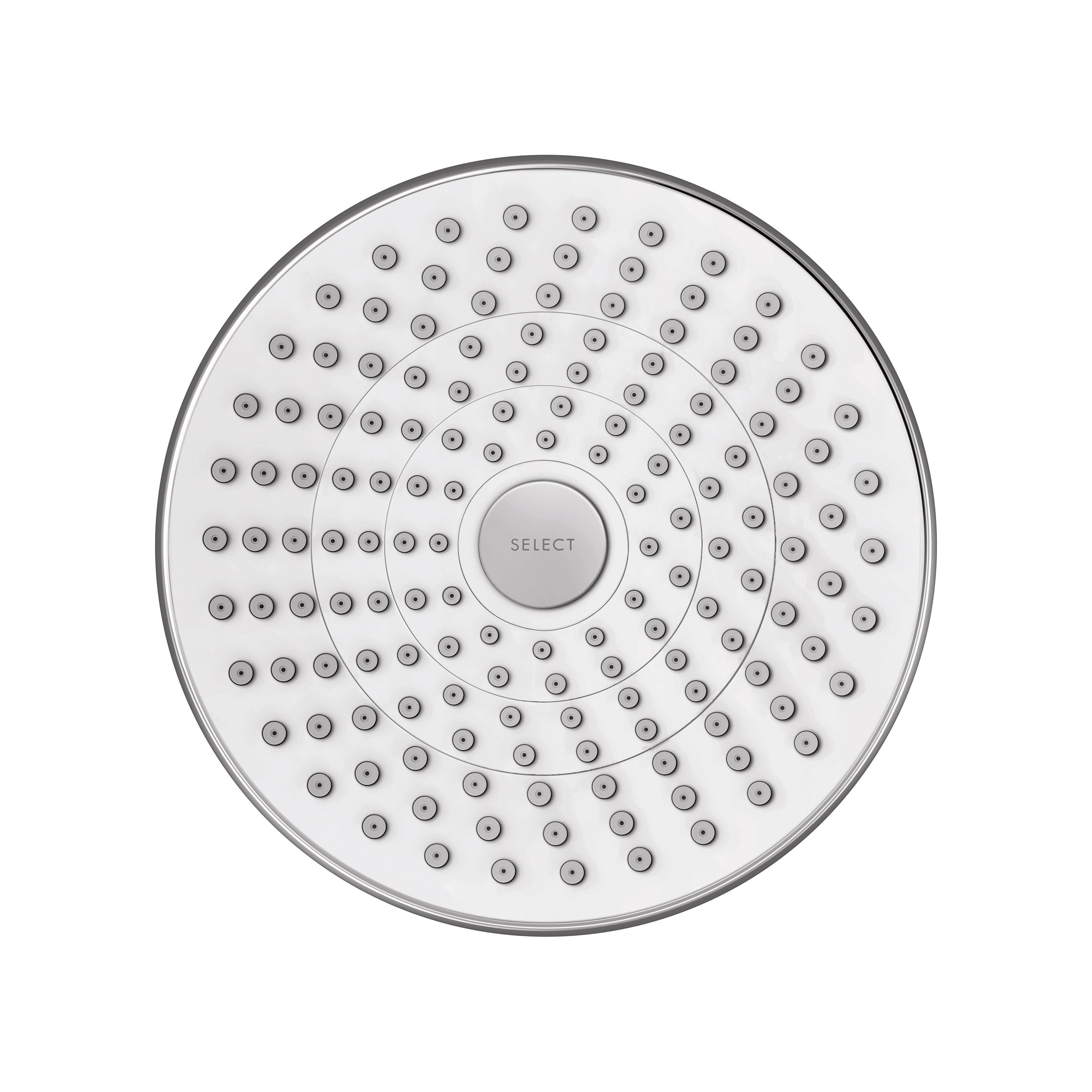 HANSGROHE 04388400 Croma Select S Showerhead 180 2-Jet, 1.8 GPM - White/Chrome