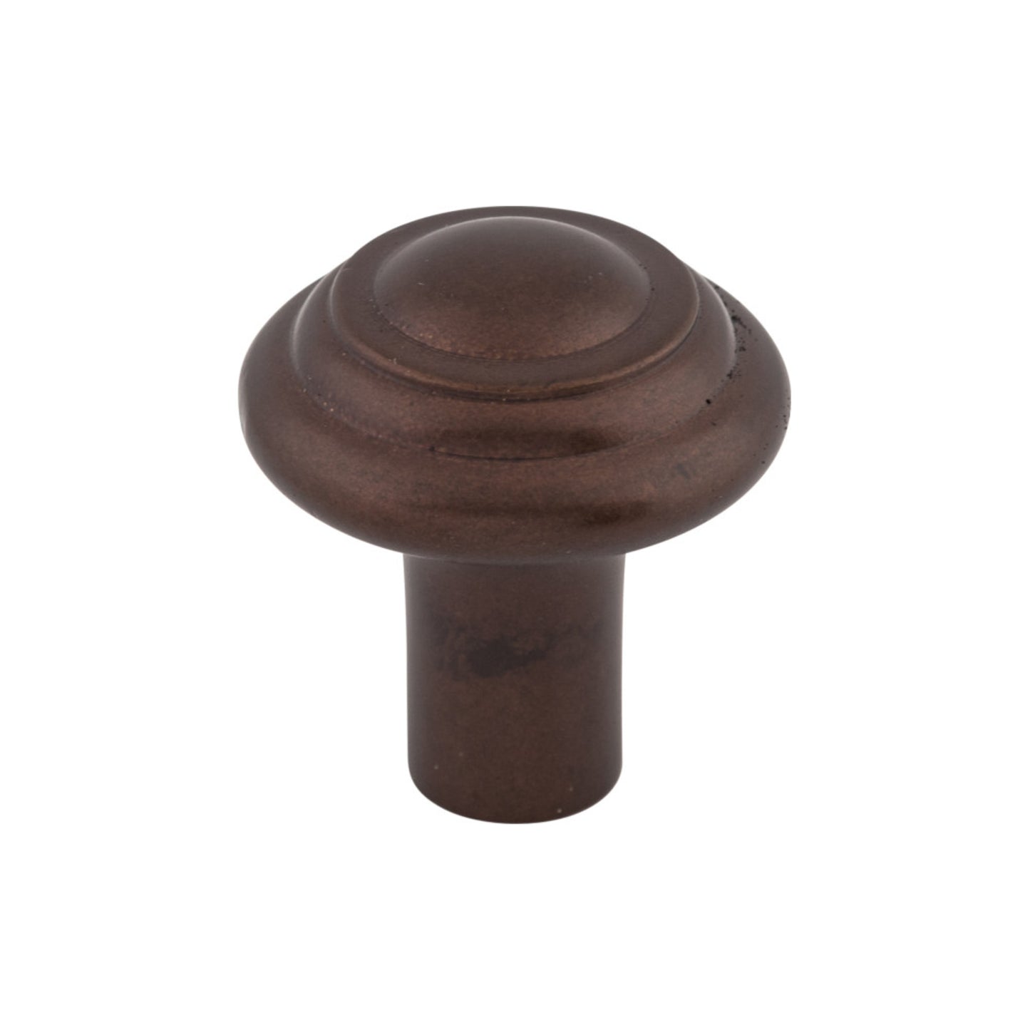 TOP KNOBS M1473 Aspen Button 1 1/4" Diameter Round Knob - Mahogany Bronze