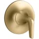 KOHLER Tempered Pressure Balanced Valve with Single Lever Handle (Trim Only) - Vibrant Brushed Moderne Brass, K-TS24617-4-2MB