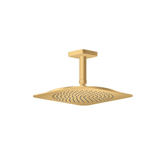 AXOR 28797251 Citterio C Showerhead 270 Square 1-Jet Ceiling Connection, 1.75 GPM - Brushed Gold Optic