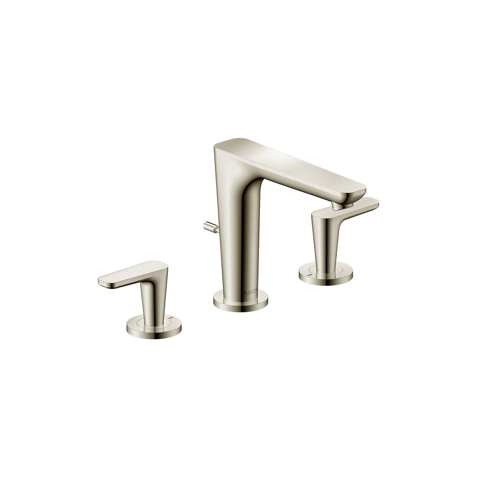 AXOR 49060831 Citterio C Widespread Faucet 125 with Pop-Up Drain, 1.2 GPM - Polished Nickel