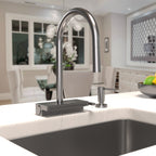HANSGROHE 73831341 Aquno Select HighArc Kitchen Faucet, 3-Spray Pull-Down with sBox, 1.75 GPM - Brushed Black Chrome