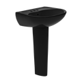 TOTO LPT241.4#51 Supreme Oval Basin Pedestal Bathroom Sink For4 Inch Center Faucets - Ebony