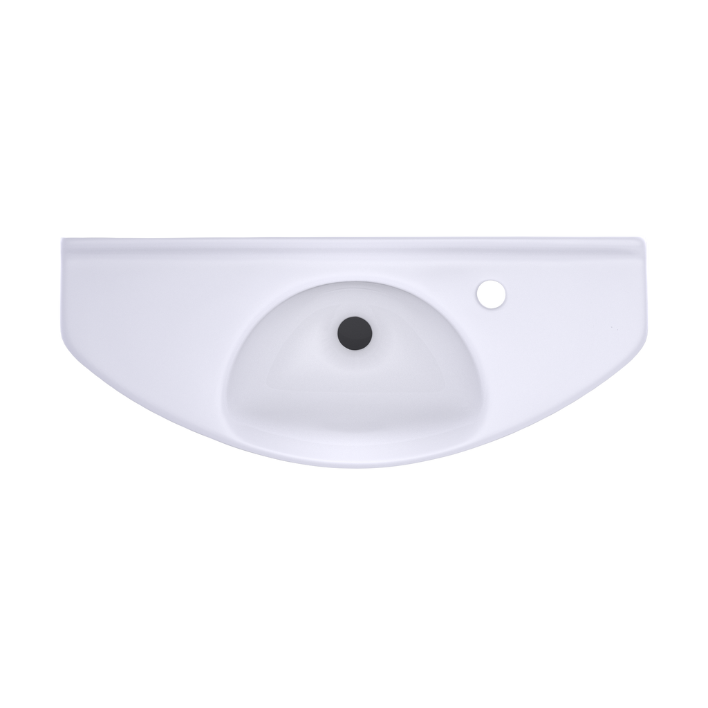 TOTO LT650G#01 Oval Wall-Mount Bathroom Sink With Cefiontect - Cotton White