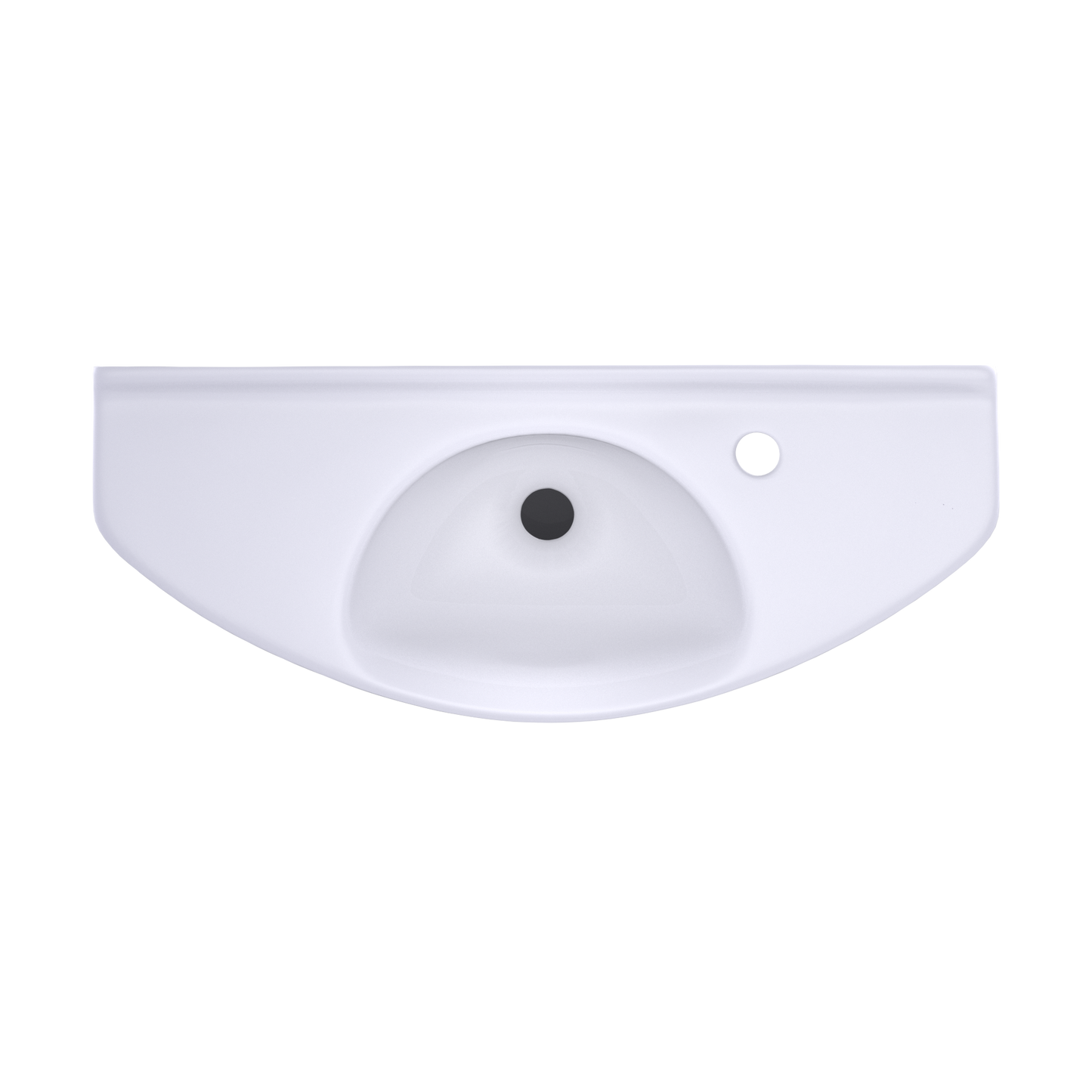 TOTO LT650G#01 Oval Wall-Mount Bathroom Sink With Cefiontect - Cotton White