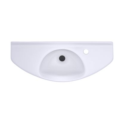 TOTO LT650G#01 Oval Wall-Mount Bathroom Sink With Cefiontect - Cotton White