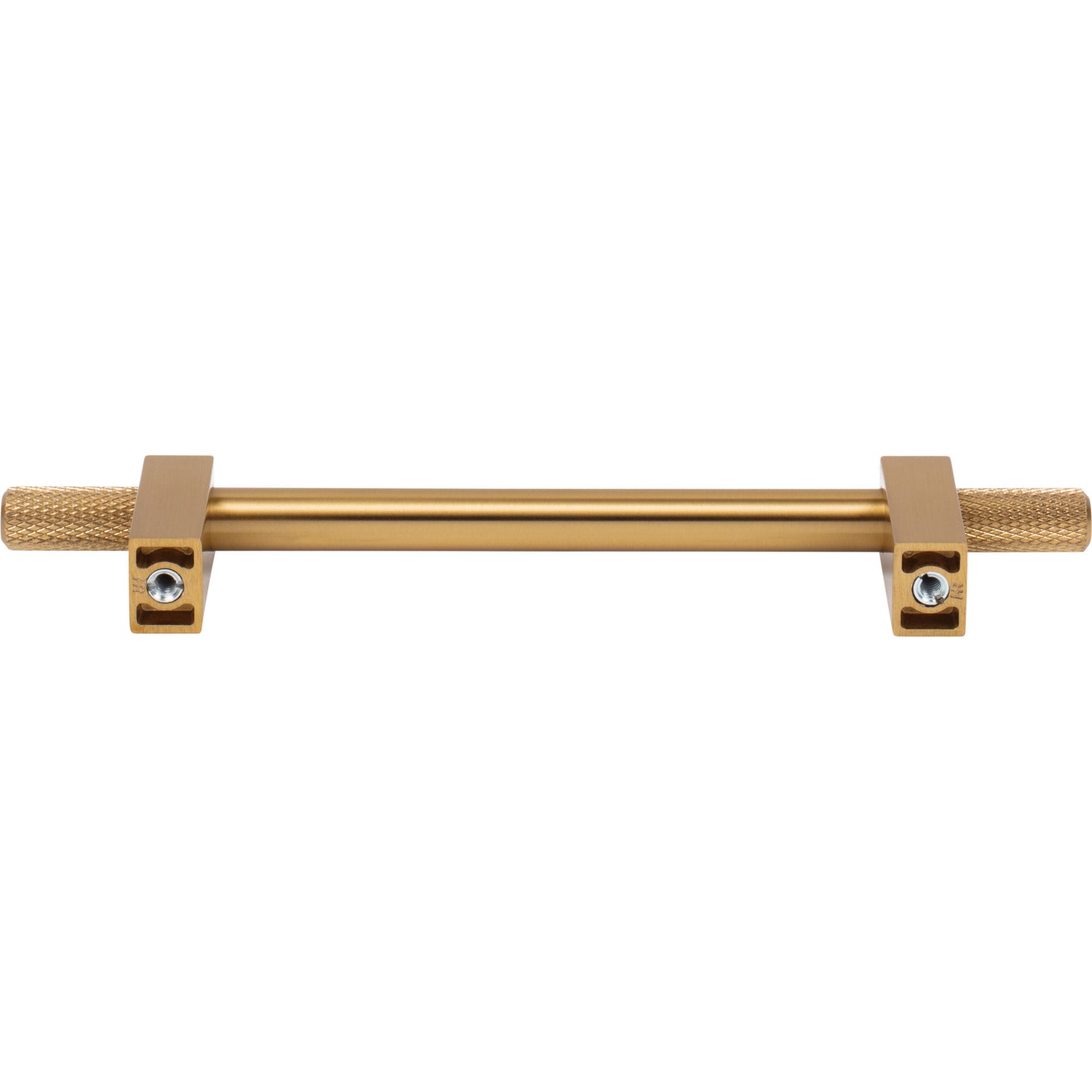 JEFFREY ALEXANDER 698-128SBZ Larkin Knurled Ends 128 mm Center-to-Center Bar Pull - Satin Bronze