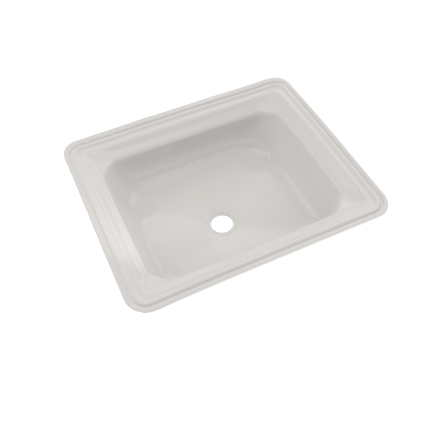 TOTO LT973G#11 Guinevere Rectangular Undermount Bathroom Sink With Cefiontect - Colonial White