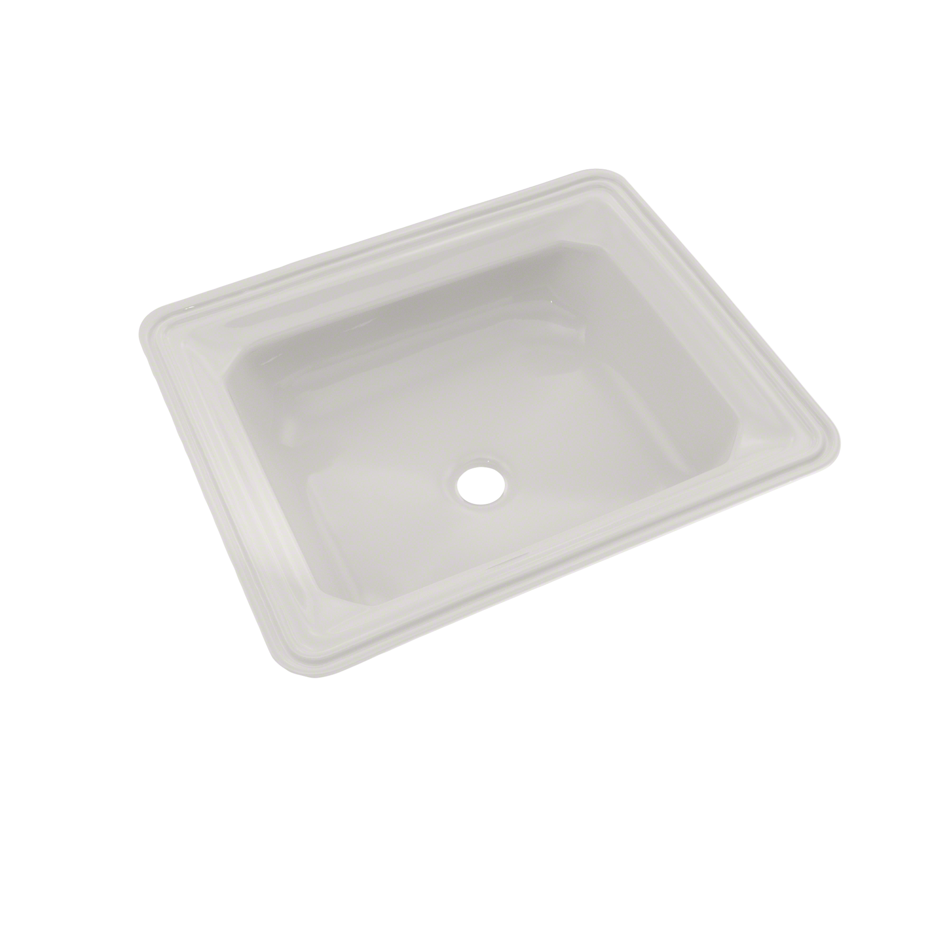 TOTO LT973G#11 Guinevere Rectangular Undermount Bathroom Sink With Cefiontect - Colonial White