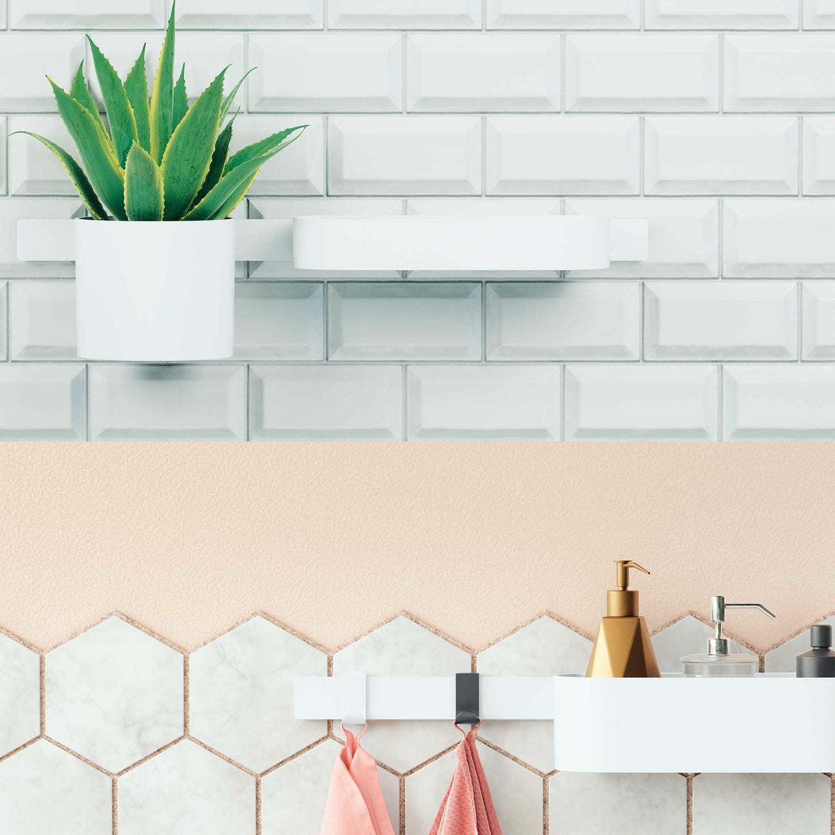 HANSGROHE 27912700 WallStoris Storage Basket- Deep - Matte White