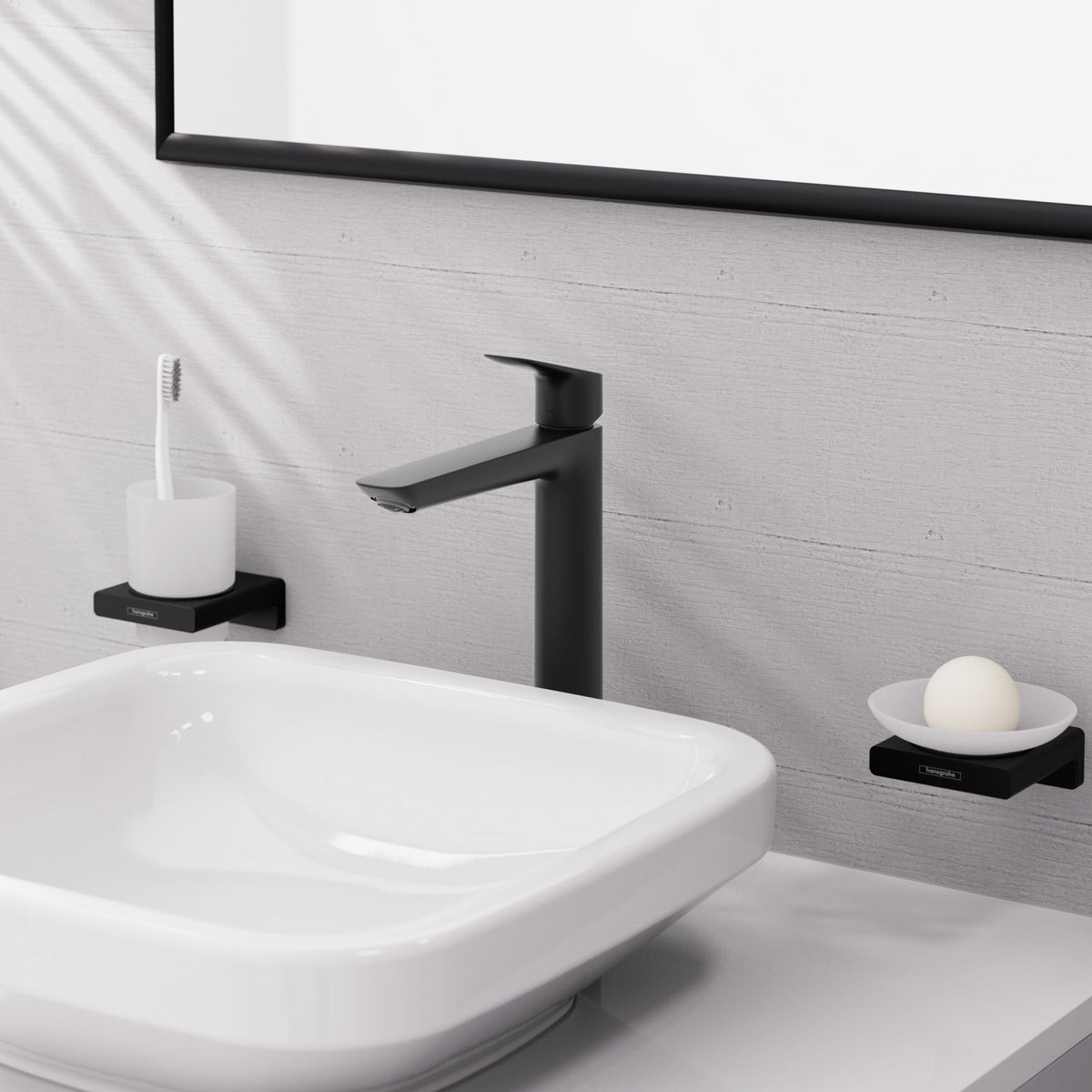 HANSGROHE 71258671 Logis Fine Single-Hole Faucet 240, 1.2 GPM - Matte Black
