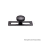 TOP KNOBS TK902BLK Kinney 1 1/2" Diameter Round Knob - Flat Black