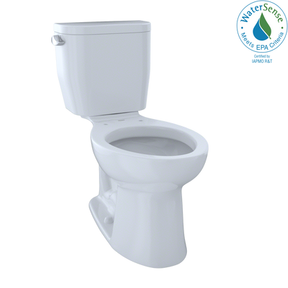 TOTO CST244EF#01 Entrada Two-Piece Elongated 1.28 Gpf Universal Height Toilet - Cotton White