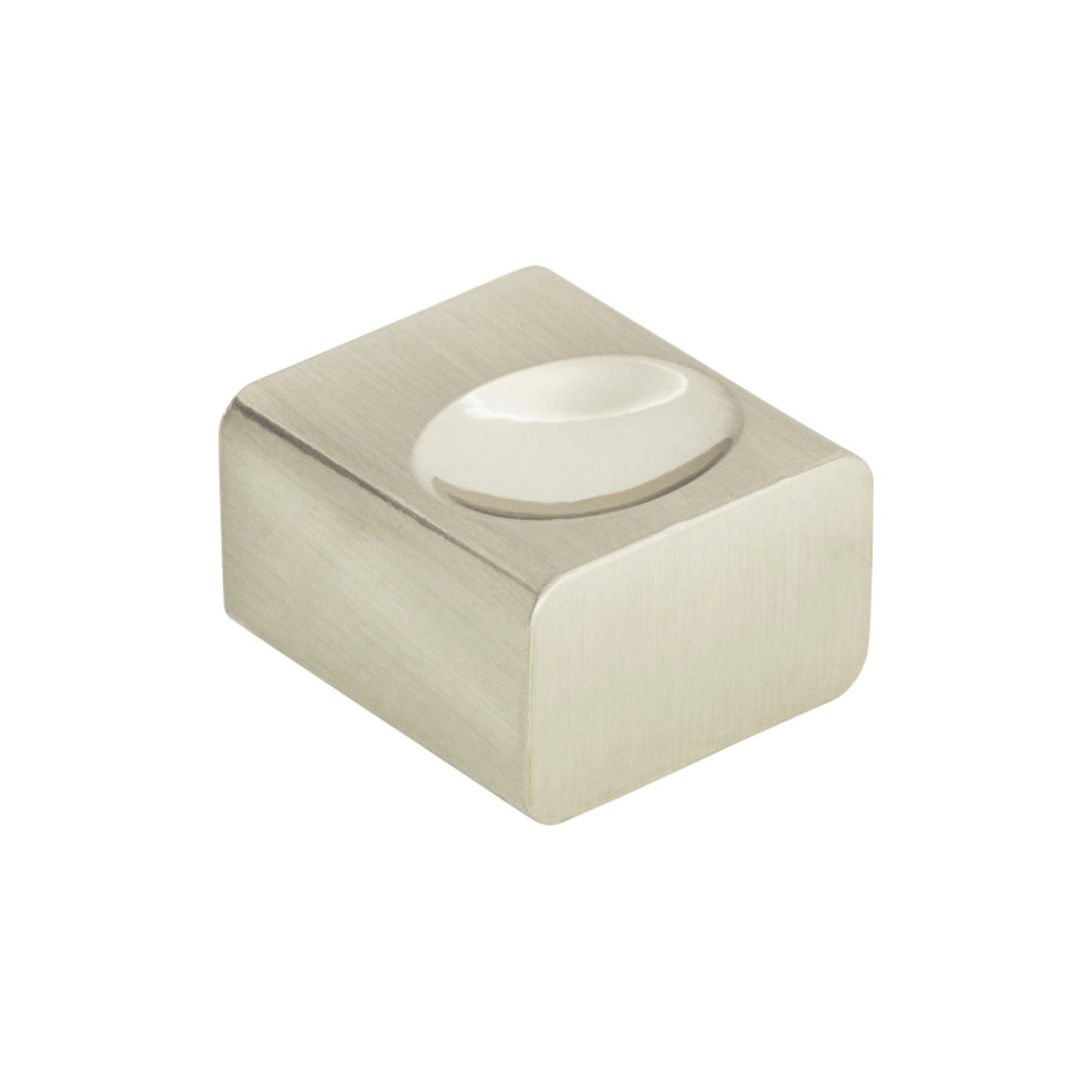 ATLAS 294-BRN Element 1" Length Rectangle Knob - Brushed Nickel