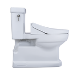 TOTO MW9743084CEFG#01 Washlet+ Eco Guinevere Elongated 1.28 Gpf Universal Height Toilet With C5 Bidet Seat - Cotton White