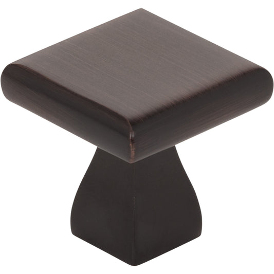 ELEMENTS 449DBAC Hadly 1" Length Square Knob - Brushed Oil Rubbed Bronze