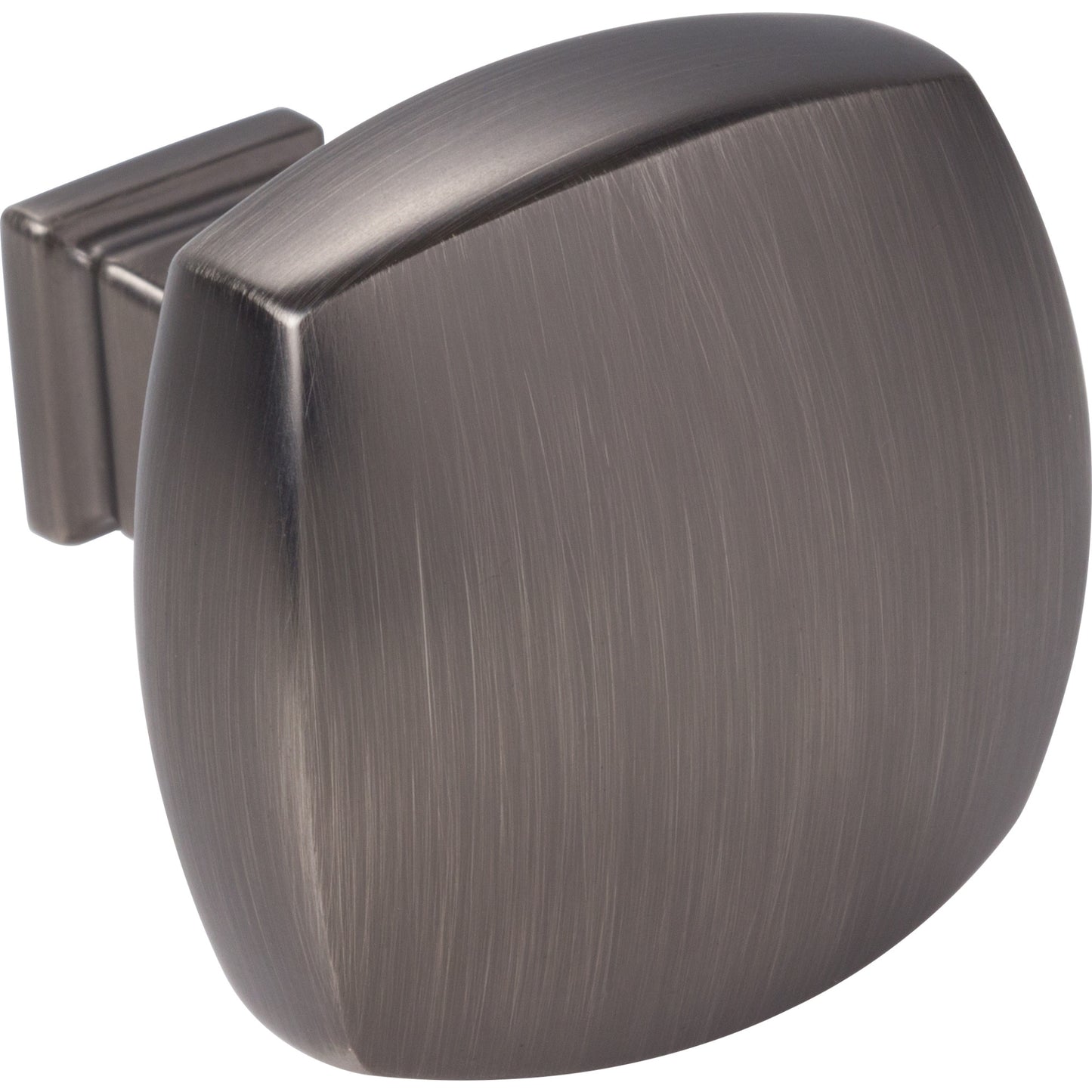 JEFFREY ALEXANDER 278L-BNBDL Audrey 1-3/8" Diameter Square Knob - Brushed Pewter