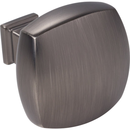 JEFFREY ALEXANDER 278L-BNBDL Audrey 1-3/8" Diameter Square Knob - Brushed Pewter