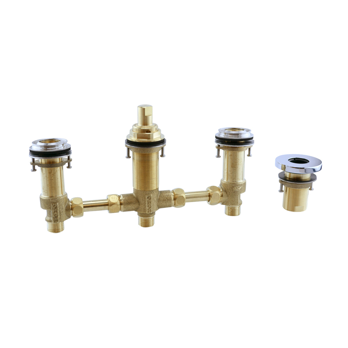 TOTO TBN01202U#CP Four-Hole Roman Tub Filler Rough-In Valve - Polished Chrome