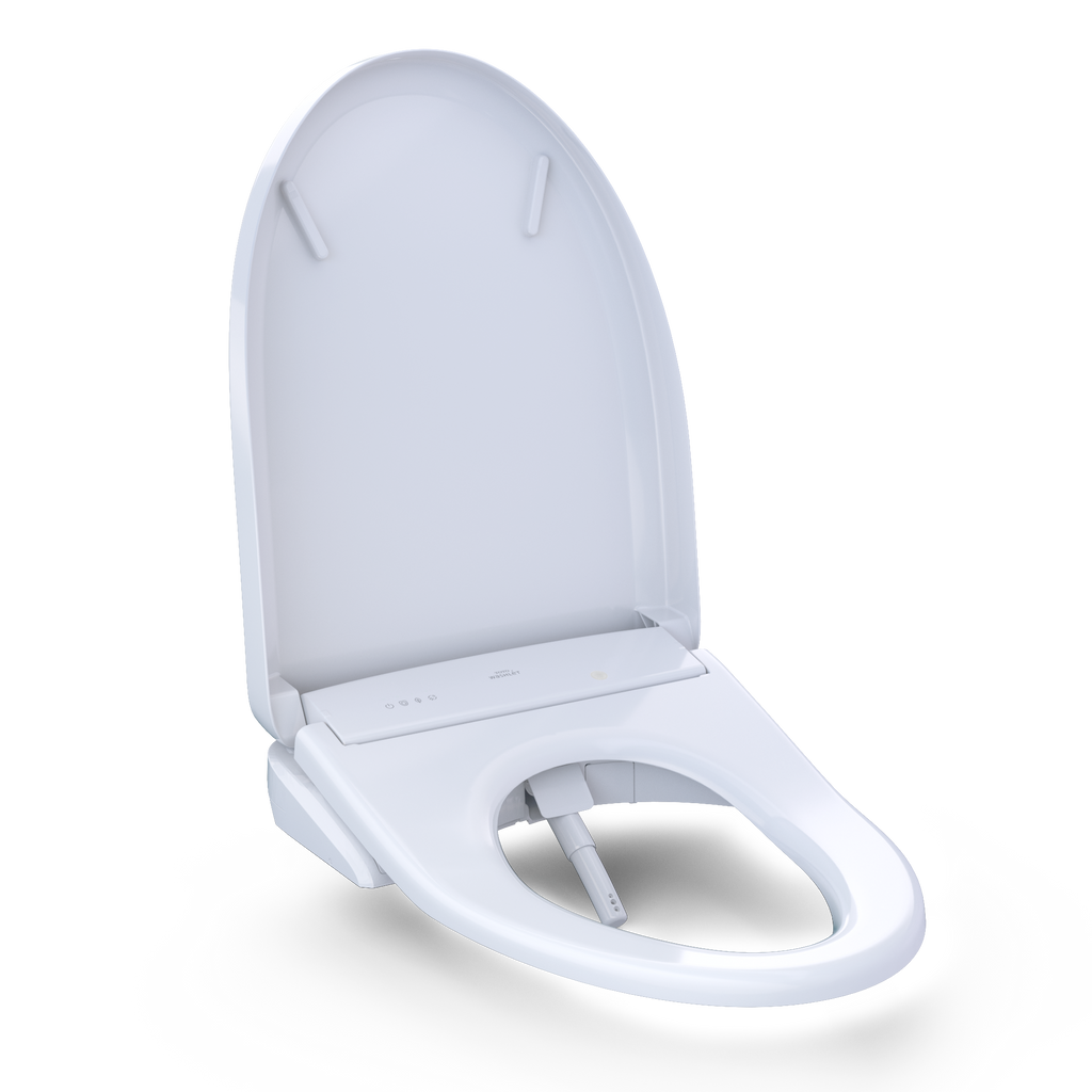 TOTO SW4724AT40#01 Washlet+ S7  Electronic Bidet Toilet Seat With Ewater+ Bowl And Wand Cleaning And Classic Lid - Cotton White