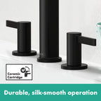 HANSGROHE 76034671 Finoris Wide-spread Faucet 160 with Pop-up Drain, 1.2 GPM - Matte Black