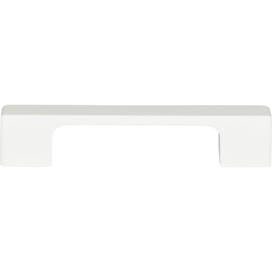 ATLAS A836-WG Thin Square 3 3/4" Center to Center Bar Pull , High White Gloss