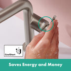 HANSGROHE 73372821 Tecturis S Single-Hole Fine 240, 1.2 GPM - Brushed Nickel