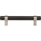 JEFFREY ALEXANDER 596MBSN Key Grande 96 mm Center-to-Center Bar Pull - Matte Black w/Satin Nickel