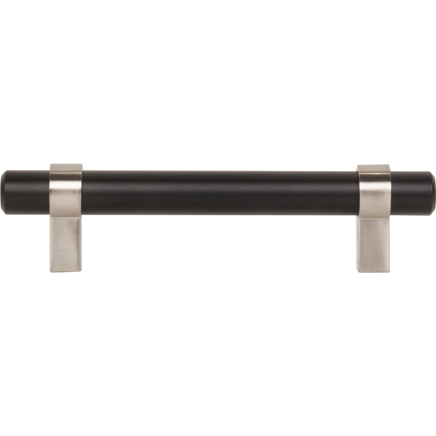 JEFFREY ALEXANDER 596MBSN Key Grande 96 mm Center-to-Center Bar Pull - Matte Black w/Satin Nickel