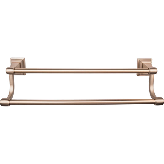 TOP KNOBS STK9BB TOP BATH (R) Stratton Bath Double 26" Wall Mounted  Towel Bar , Brushed Bronze