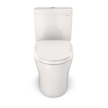 TOTO MS446124CEMGN#11 Aquia Iv Washlet+ Two-Piece Elongated Dual Flush 1.28 And 0.9 Gpf Toilet With Cefiontect - Colonial White