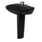 TOTO LPT242.8#51 Prominence Oval Basin Pedestal Bathroom Sink for8 inch Center Faucets , Ebony