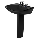TOTO LPT242.8#51 Prominence Oval Basin Pedestal Bathroom Sink For8 Inch Center Faucets - Ebony