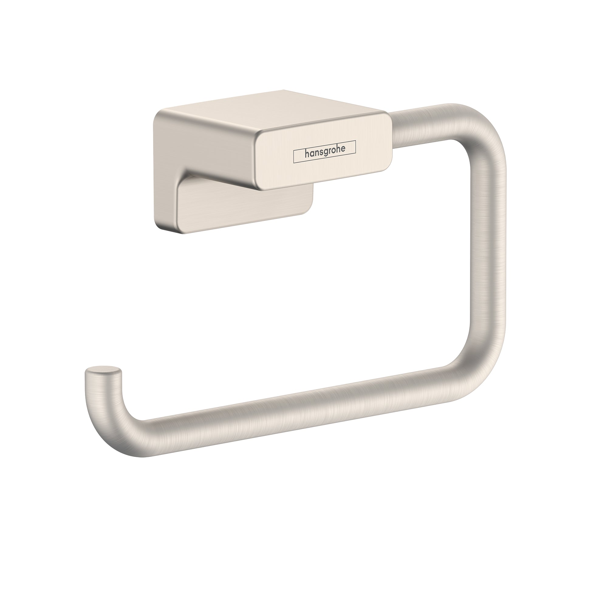 HANSGROHE 41771820 AddStoris Toilet Paper Holder without Cover in Brushed Nickel