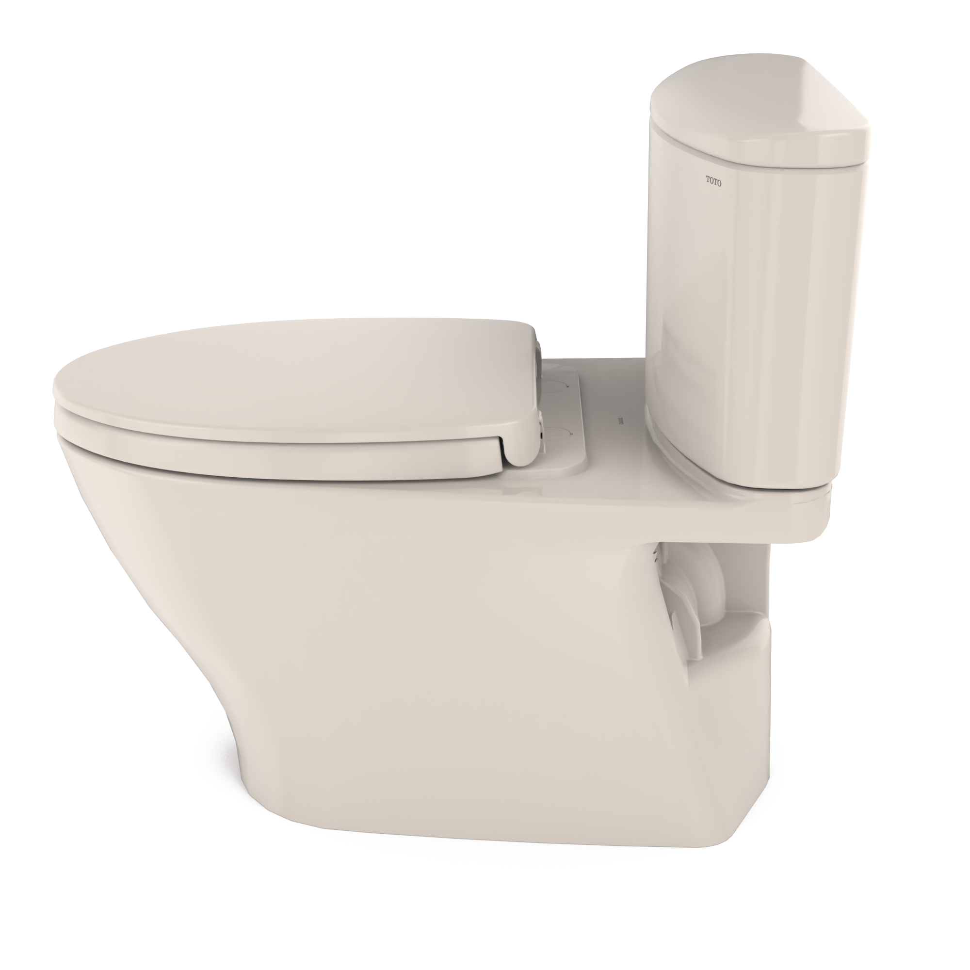TOTO MS442124CUFG#12 Nexus 1G Two-Piece Elongated 1.0 Gpf Universal Height Toilet With Cefiontect And Ss124 Softclose Seat - Sedona Beige