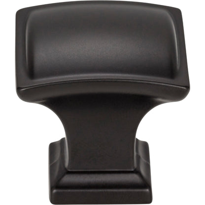 JEFFREY ALEXANDER 435MB Annadale 1-1/4" Length Square Knob - Matte Black