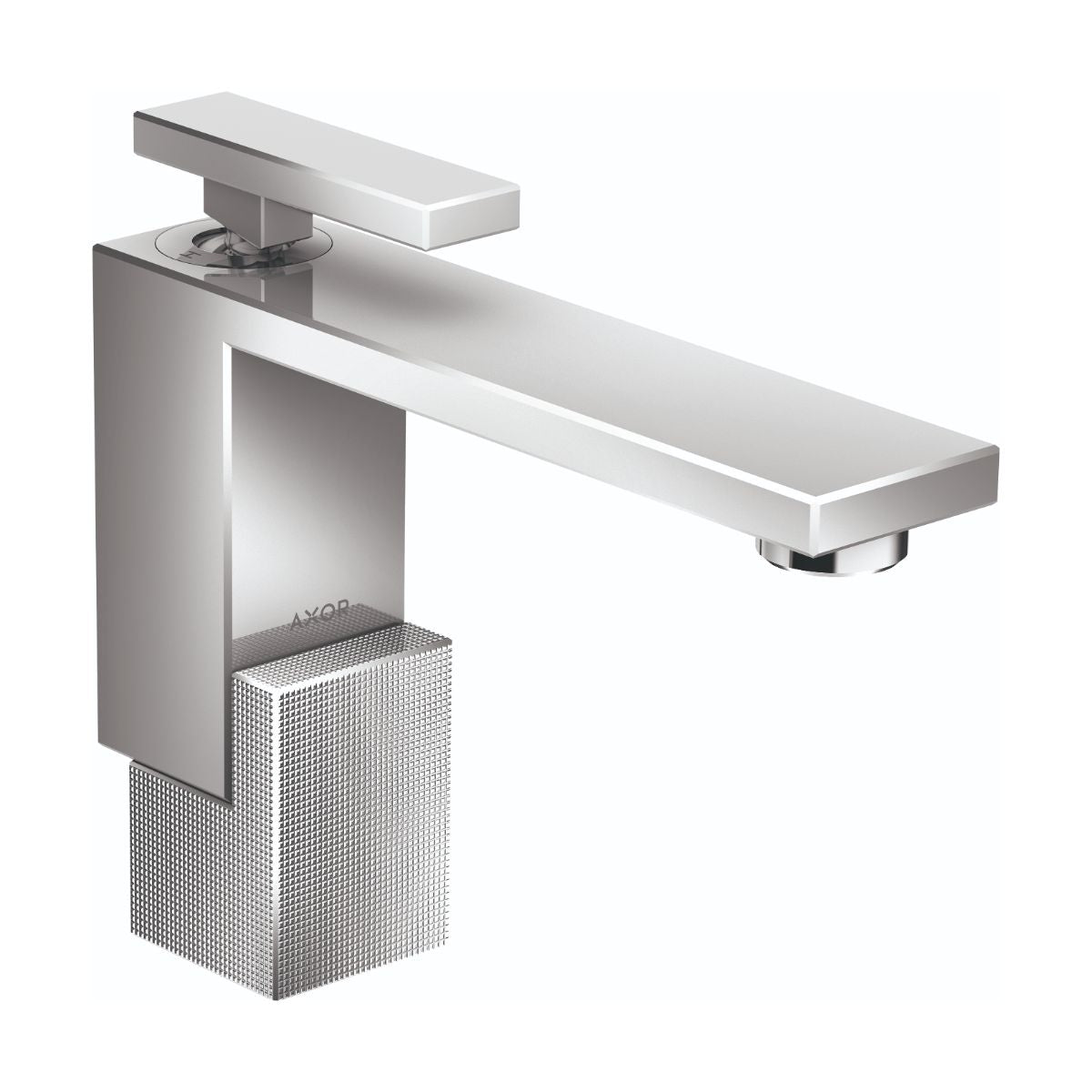 AXOR 46011001 Edge Single-Hole Faucet 130 - Diamond Cut, 1.2 GPM - Chrome