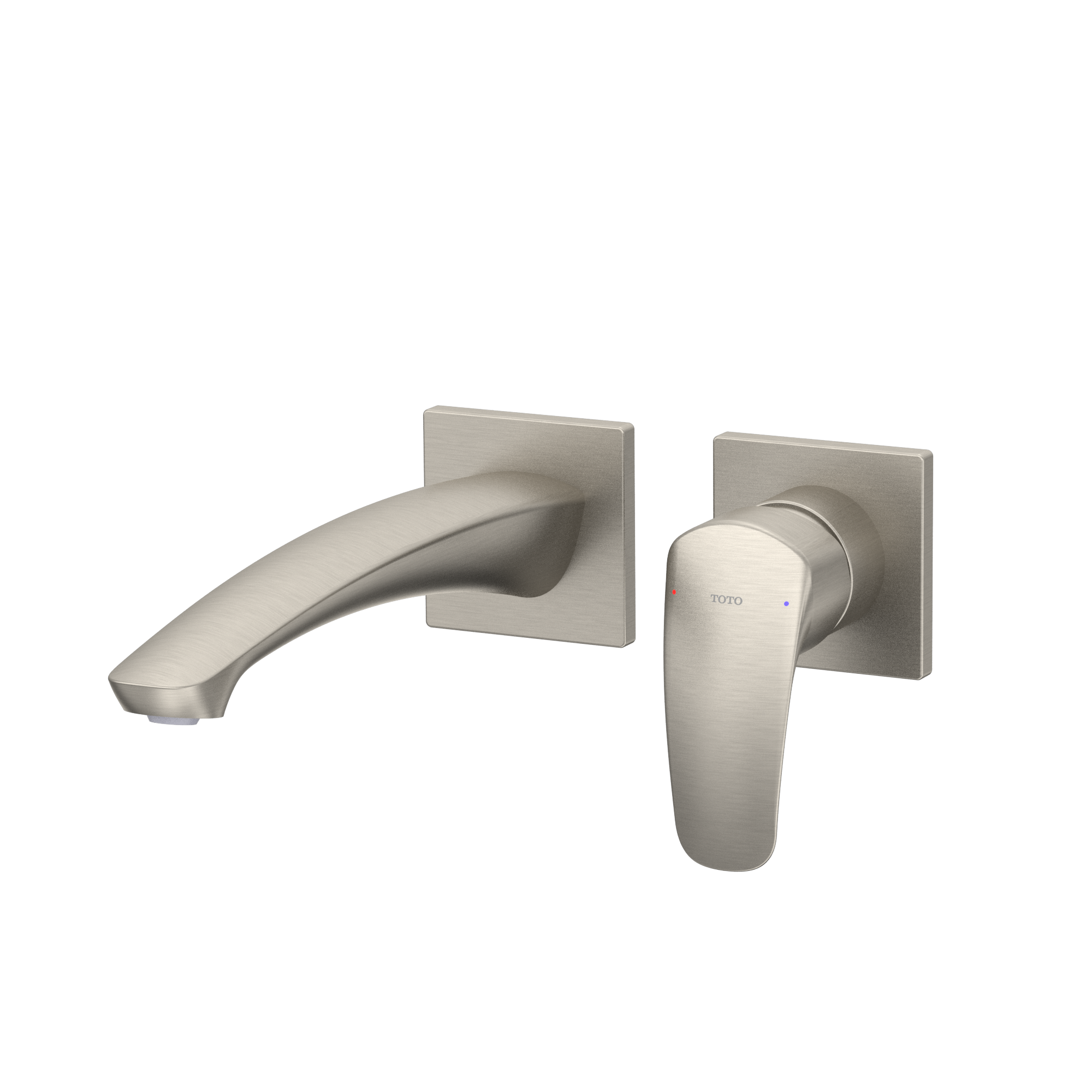 TOTO TLG09308U#BN Gm 1.2 Gpm Wall-Mount Single-Handle Long Bathroom Faucet With Comfort Glide Technology - Brushed Nickel